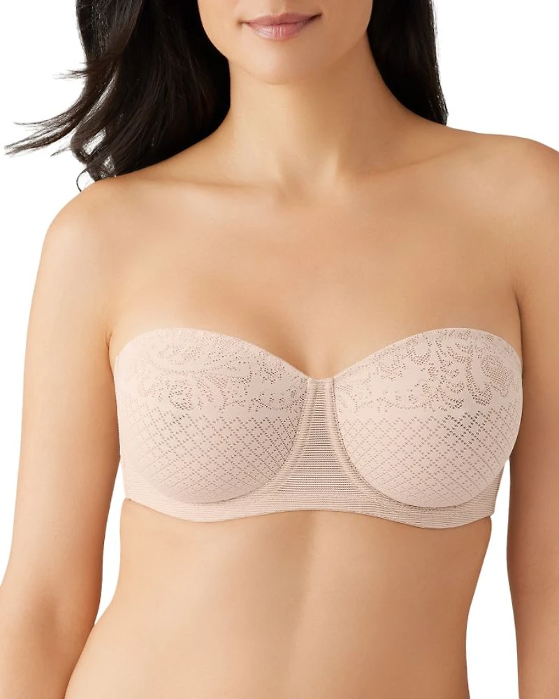 Visual Effects Strapless Lace Minimizer Bra
