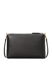 Small Kira Pebbled Leather Top-Zip Crossbody