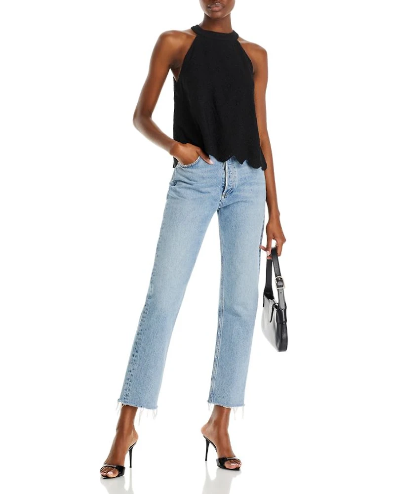 Sleeveless Eyelet Top - Exclusive