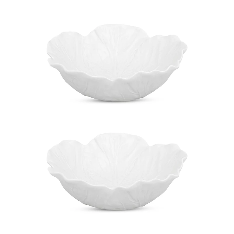 Bordallo Pinheiro Cabbage Individual Salad Bowl, Set of 2