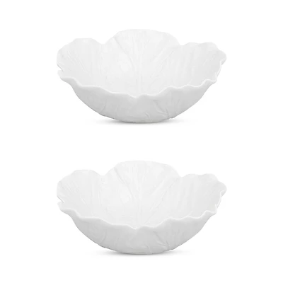 Bordallo Pinheiro Cabbage Individual Salad Bowl, Set of 2
