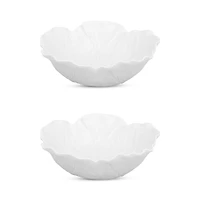 Bordallo Pinheiro Cabbage Individual Salad Bowl, Set of 2