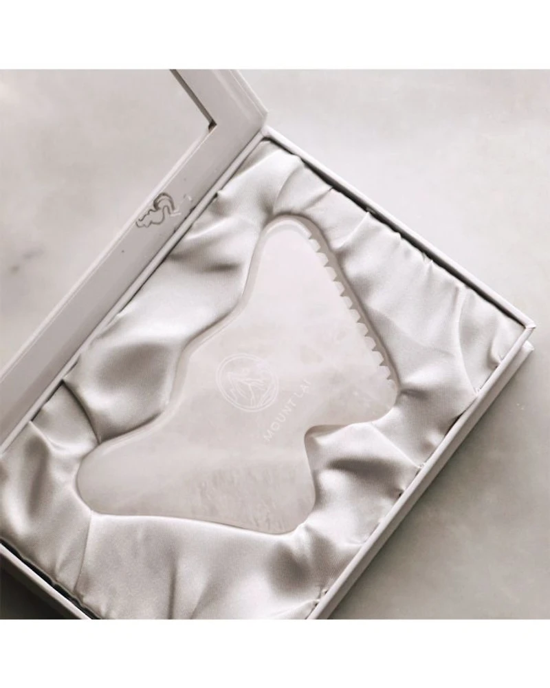 The Vitality Qi White Jade Gua Sha Sculpting Tool