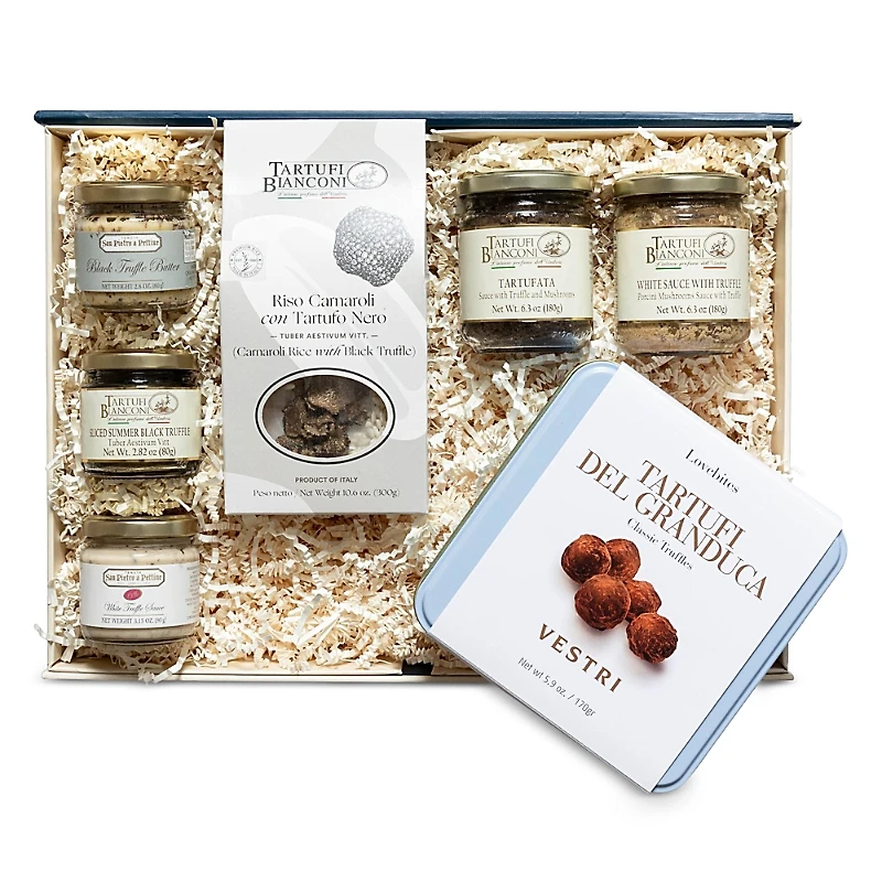 Tasty Ribbon Truffle Shuffle Rice, Sauce and Chocolates Gift