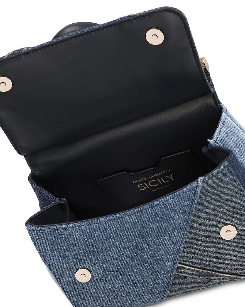 Small Sicily Bag in Patchwork Denim