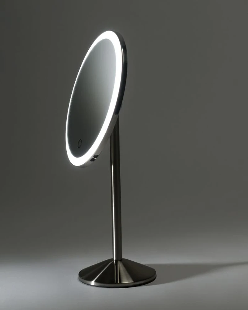Round Rechargeable Makeup Mirror 5x Magnification