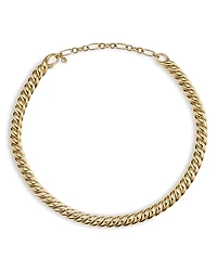 David Yurman 18K Yellow Gold Sculpted Cable Collar Necklace, 14.5-16