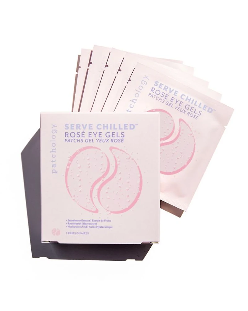 Serve Chilled Rosé Eye Gels, Pack of 5