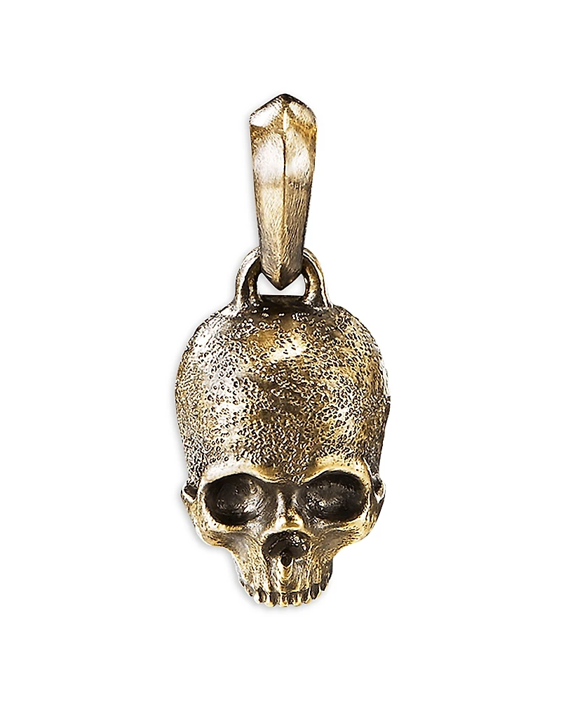 David Yurman Men's 18K Yellow Gold Skull Pendant