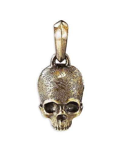 David Yurman Men's 18K Yellow Gold Skull Pendant