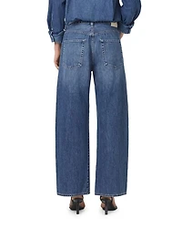 Brynn Drawstring High Rise Wide Leg Jeans Atlantis