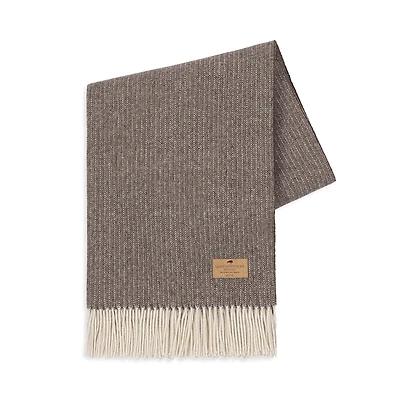 Lands Downunder Pinstripe Lambswool Cashmere Throw
