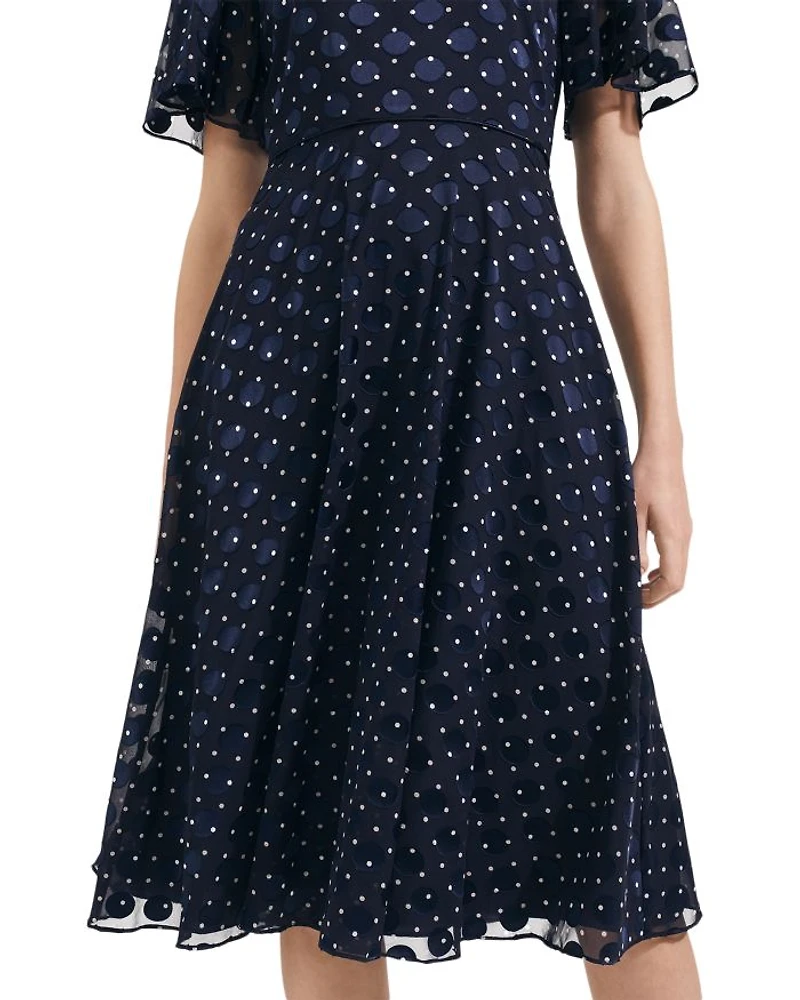 Ceira Flutter Sleeve Dress