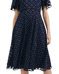Ceira Flutter Sleeve Dress