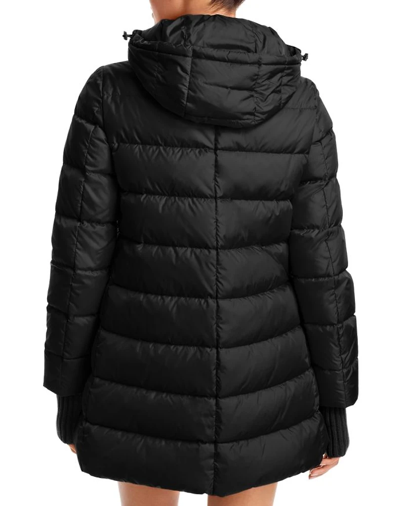 Hooded A-Line Puffer Coat