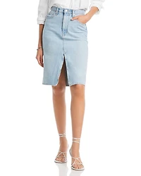 Cotton Juliet High Rise Denim Skirt