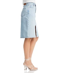 Cotton Juliet High Rise Denim Skirt