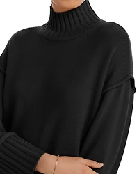 Boxy Mock Neck Cashmere Sweater - Exclusive