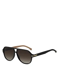 Hugo Boss Aviator Sunglasses, 59mm