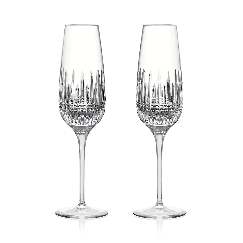 Waterford Lismore Diamond Essence Flute, Set of 2