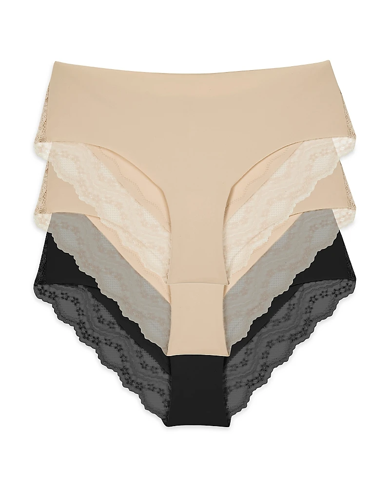 B. tempt'd by Wacoal Bare Cheeky Tanga, Set of 3