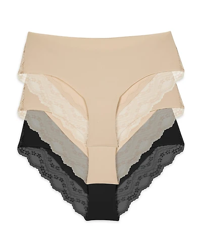 B. tempt'd by Wacoal Bare Cheeky Tanga, Set of 3