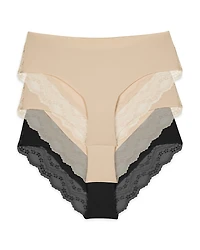 B. tempt'd by Wacoal Bare Cheeky Tanga, Set of 3