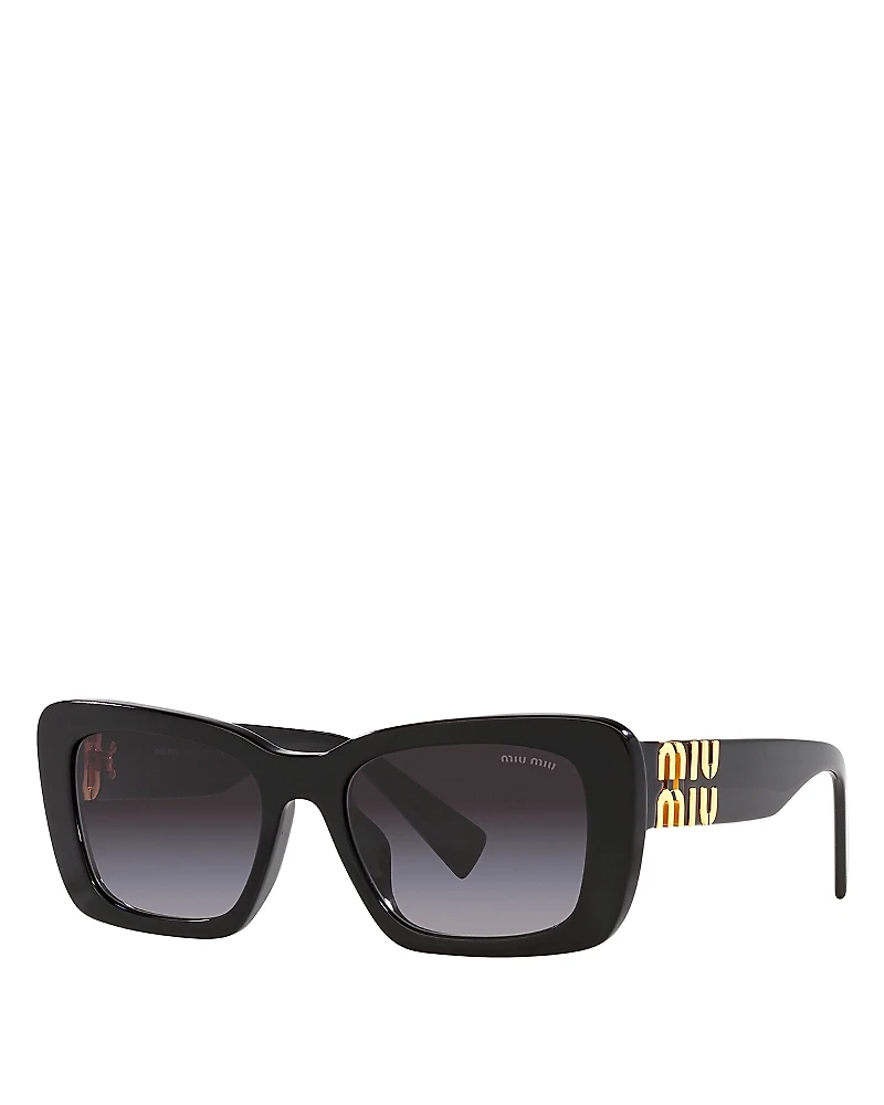 Miu Rectangle Sunglasses, 53mm