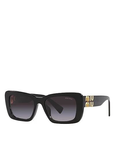 Miu Rectangle Sunglasses, 53mm