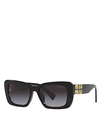 Miu Rectangle Sunglasses, 53mm