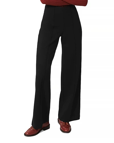 Petites Prim Pull On Wide Leg Pants