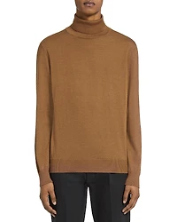 Zegna Vicuna Cashseta Light Turtleneck Sweater