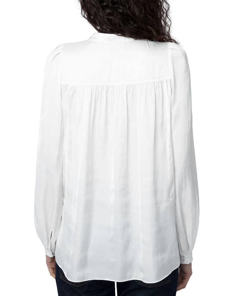 Tchin Satin Blouse