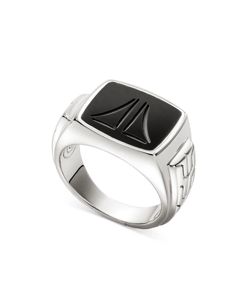 Sterling Silver Onyx Signet Ring