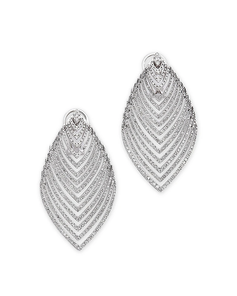 Bloomingdale's Fine Collection Diamond Multirow Statement Drop Earrings