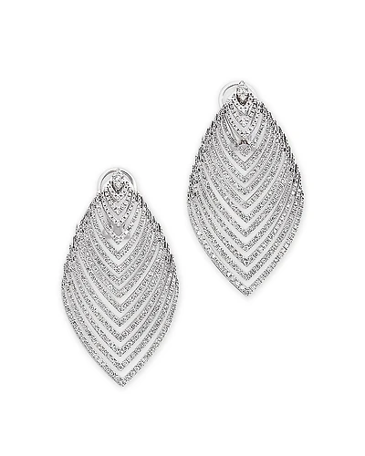 Bloomingdale's Fine Collection Diamond Multirow Statement Drop Earrings