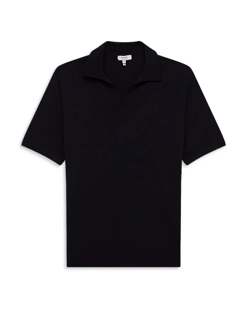 Duchie Short Sleeve Open Collar Merino Polo Shirt