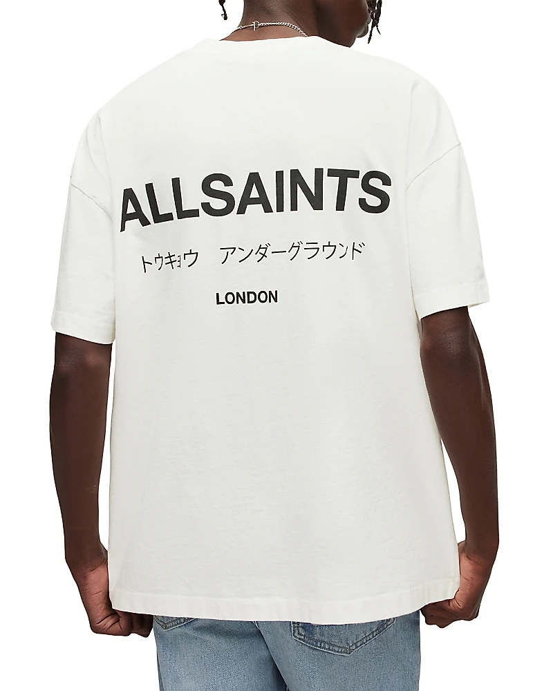 Allsaints Underground Organic Cotton Logo Graphic Tee