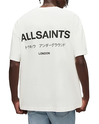 Allsaints Underground Organic Cotton Logo Graphic Tee