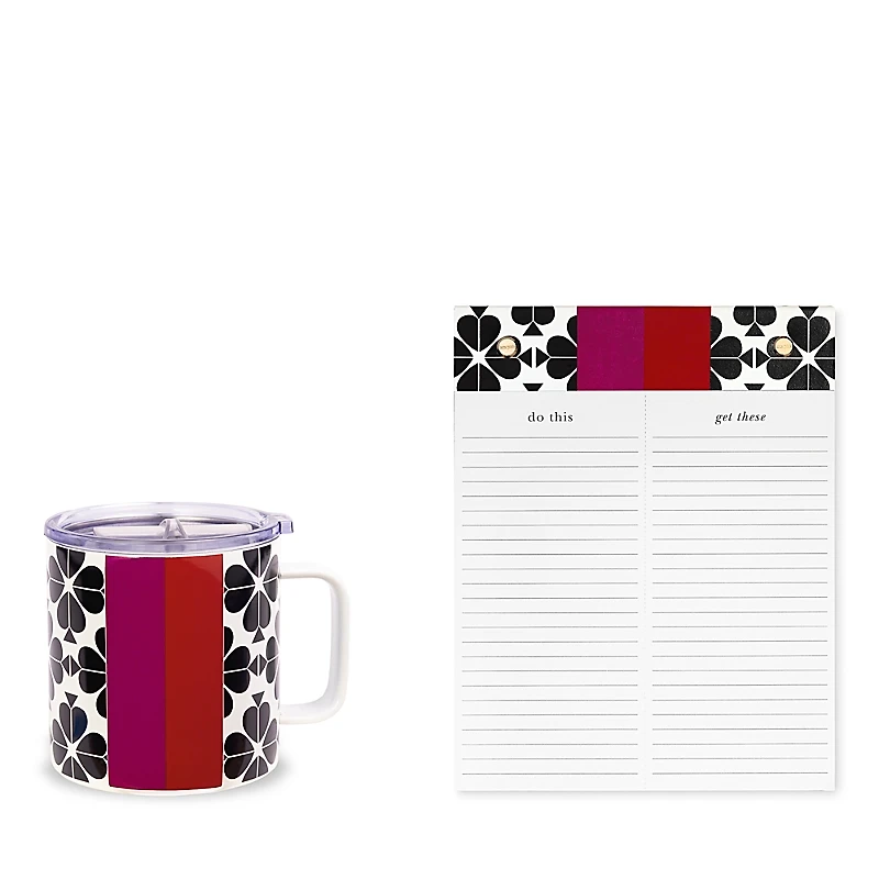 kate spade new york Spade Flower Mug and Notepad