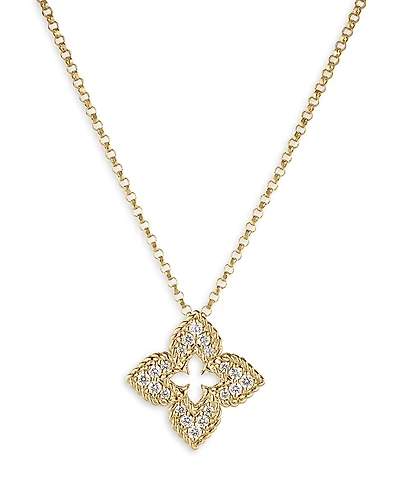 Roberto Coin 18K Yellow Gold Venetian Princess Pendant Necklace with Diamonds, 18