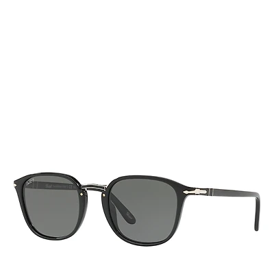 Persol Polarized Round Sunglasses, 53mm