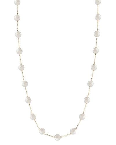 Bloomingdale's Fine Collection Cultured Freshwater Coin Pearl Station Necklace