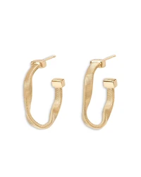 Marco Bicego 18K Yellow Gold Marrakech Wavy Medium Hoop Earrings
