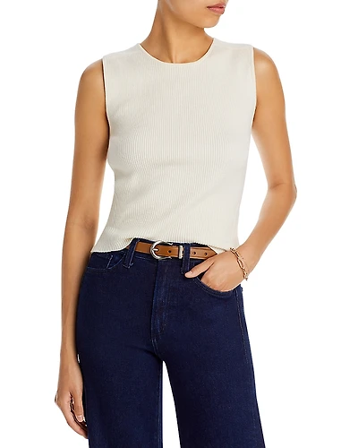 Derek Lam 10 Crosby Ariana Ribbed Muscle Top