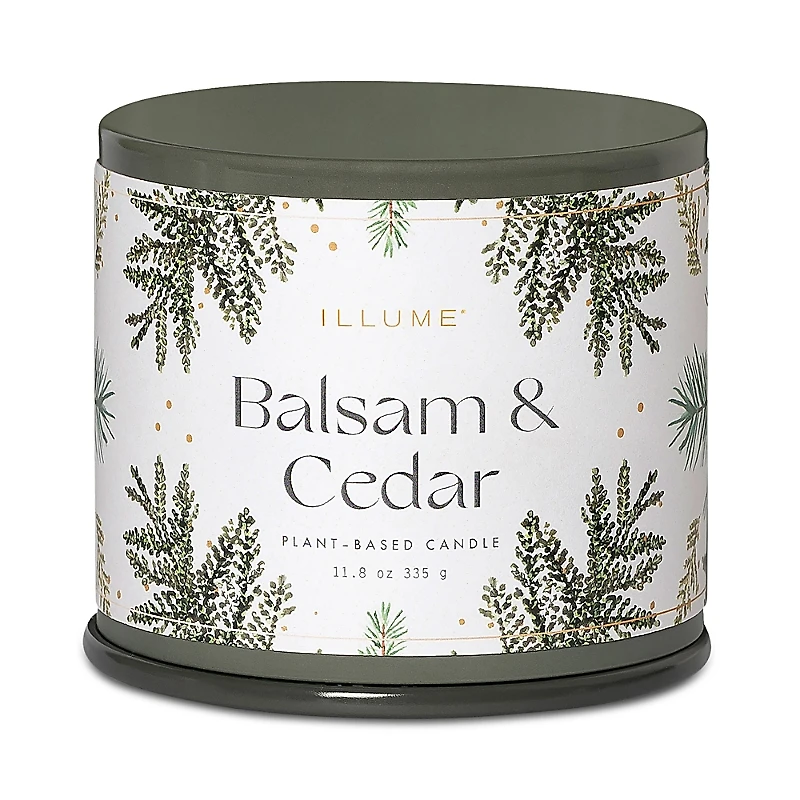 Illume Balsam & Cedar Vanity Tin Candle, 11.8 oz.