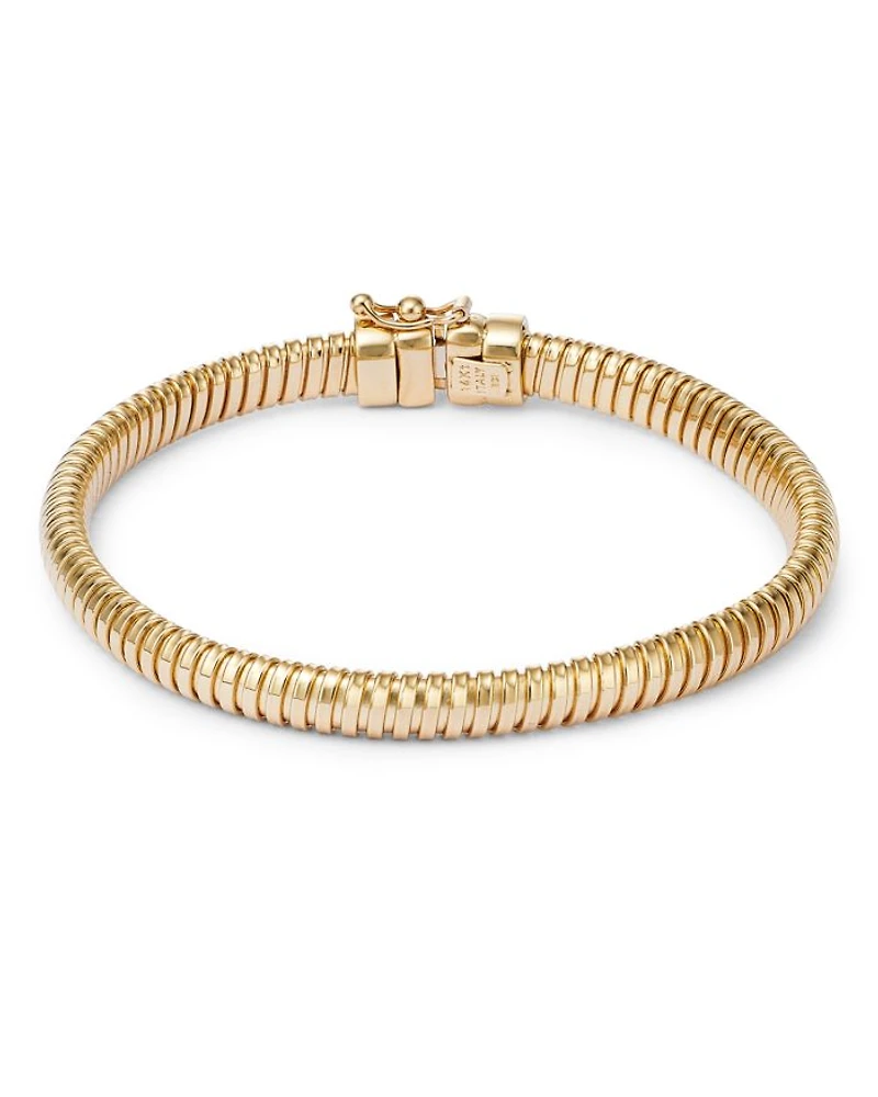 14K Yellow Gold Tubogas Link Bracelet