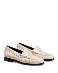 G. h. Bass Originals Women's Whitney Croc Embossed Weejuns Loafers