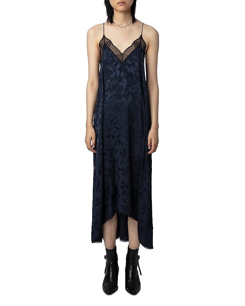 Zadig & Voltaire Risty Silk Jacquard High Low Dress