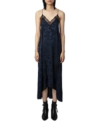 Zadig & Voltaire Risty Silk Jacquard High Low Dress